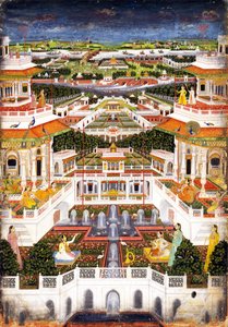 A Palace Complex with Harem Gardens by Indian Art