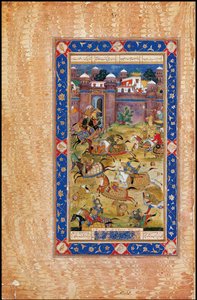 Nariman Kills the Son of the Khaqan of China. From The Garshaspnama epic by Asadi Tusi by Indian Art