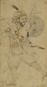 A Tatar Soldier, Ahmadnagar, Deccan Plateau by Indian School