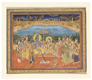 A painting of Rama and Sita, India, Jaipur, c.1800