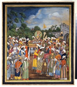 Akbar Shah II Receives the British Resident by Indian School
