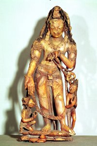 Avalokitesvara figure, from Kashmir by Indian School