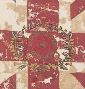 Centrepiece of First or Royal Colour, 8th Regiment of Infantry, Nizam’s Army, 1850 by Indian School