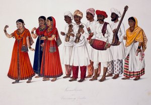 Dancing girls and musicians, c.1828