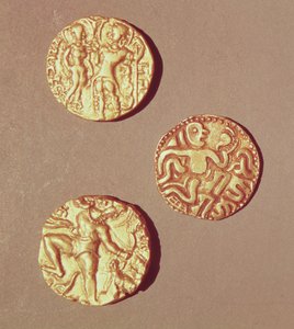 Dinars of Kumargupta I (425-454) Chandragupta I (320-335) and Sri Rajray
