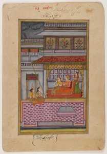 Dipaka Raga, page from a dispersed Ragamala series