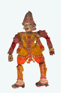 Giant shadow puppet from Karnataka