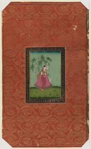 Girl with a deer by Indian School