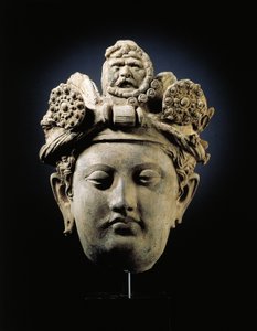 Head of a Bodhisattva from Gandhara