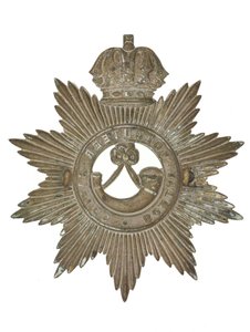 Helmet Badge, Bombay Volunteer Rifles, 1877-1901