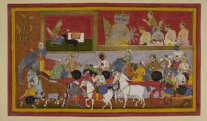 Indrajit Readies Magic to Battle Rāma by Indian School
