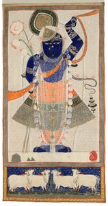 Krishna as Shri Nathji by Indian School
