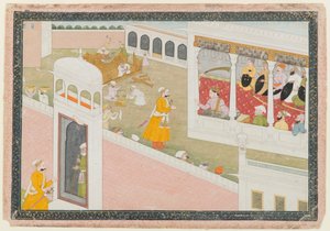 Leaf from a Dispersed Hamir Hath Series by Indian School