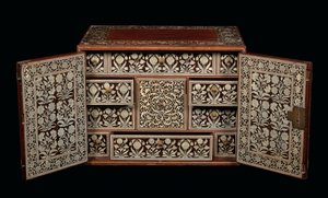 Mughal cabinet, Gujarat or Sindh, Western India by Indian School