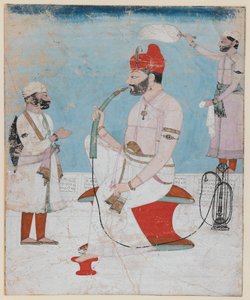 Portrait of Raja Sansar Chand of Kangra by Indian School