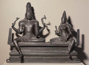 Shiva and Parvati, Chola Dynasty, c.846 by Indian School