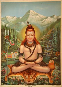 Shiva meditating