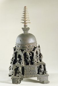 Stupa, Pala, Nalanda, Bihar by Indian School