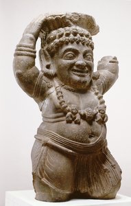 The Dwarf Yaksa, from Cave 3 of the Pitalkhora Caves, Maharashtra, 100 BC by Indian School
