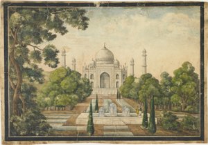 The Taj Mahal by Indian School