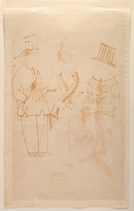 The clerk Nabin kills his wife Elokeshi with a vegetable peeler, c.1880