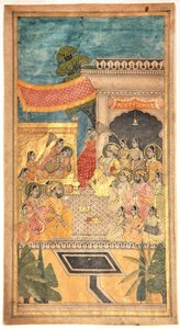 The Marriage of Tana Shah in the Jalwa Ceremony by Indian School