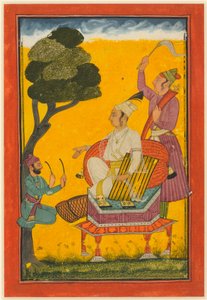 Vivaca Ragaputra, a Leaf from Ragamala Series by Indian School