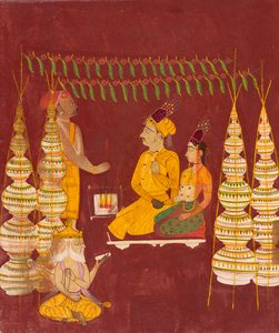 Wedding Ceremony in the Presence of Brahma by Indian School