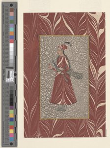 Woman Holding a Peacock, Bijapur, c.1660