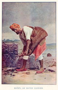 Indian Natives: Bhisti, or Water Carrier by Indian photographer