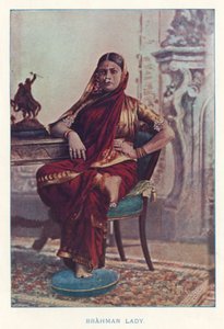 Indian Natives: Brahman Lady by Indian photographer