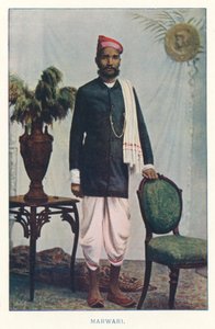 Indian Natives: Marwari (colored photo)