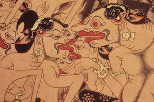 (detail) of a Wayang Beber scroll