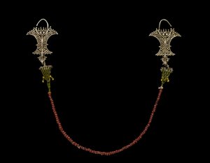 Pair of Earrings with Chain (Kemene ni Lean) by Indonesian School