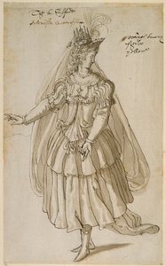 Queen Artemisia, c.1609 by Inigo Jones