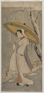 Segawa Kikunojo II as the Heron Maiden from the Series Ichimura Theater, 1770 by Ippitsusai Bunchō