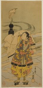 Ushiwaka-maru on the Gojo Bridge by Ippitsusai Bunchō