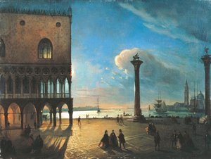 Piazzetta San Marco in Moonlight, Venice