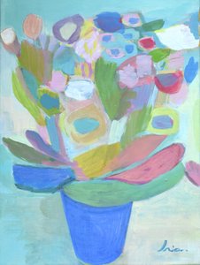 Vibrant Abstract Bouquet by Iria Fernandez