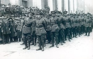 Michael Collins as Head of the Irish Free State Army at the funeral of Arthur Griffith, August 1922 by Irish Photographer