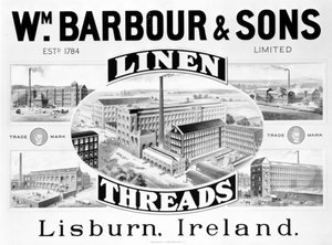 Advertisement for Wm. Barbour and Sons