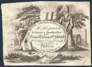 Trade Card, H Fitzpatrick by Irish School
