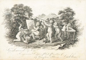 Trade card, Kirkwood & Son by Irish School