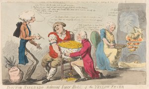 Doctor Sangrado Relieving John Bull of the Yellow Fever
