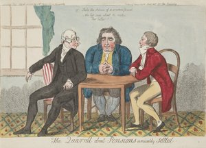The Quarrel about Pensions Amicably Settled by Isaac Cruikshank