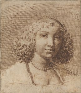 Young Woman with a Pearl Necklace by Isaac Fuller