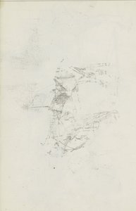 Abklatsch van de krijttekening op blad 8 recto by Isaac Israels