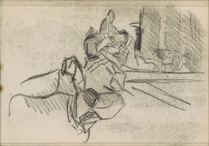 Lying Man, Possibly Sleeping by Isaac Israels