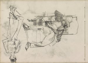Man on a Chair and a Standing Woman by Isaac Israels