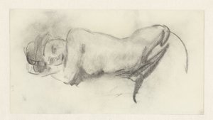 Reclining Female Nude by Isaac Israels